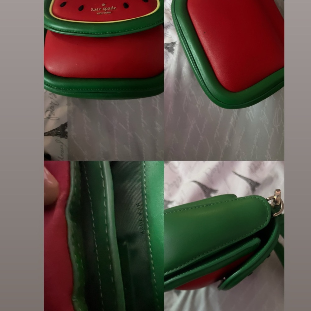Kate Spade Red and Green Crossbody Bag